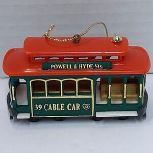 2001 Vintage San Francisco Cable Car Powell & Hyde Line Christmas Ornament